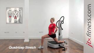 Vibration Plate Exercises Quadricep Stretch [upl. by Ullyot]