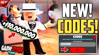 NEW ALL WORKING CODES FOR GAME STORE TYCOON IN 2024  GAME STORE TYCOON CODES [upl. by Adilem]