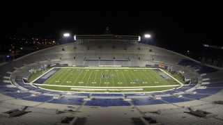 Memphis Football Liberty Bowl Field Painting Timelapse [upl. by Bernie328]