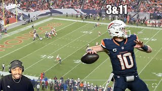 Denver Broncos Bo Nix is FEARLESS can’t believe he Threw this on 3amp11 vs the Browns [upl. by Tarfe]