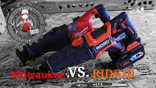 Milwaukee M18 Super Sawzall vs RIDGID OCTANE Recip Saw Tool Duel Episode 3 Which would you choose [upl. by Vito141]