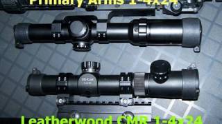 Leatherwood CMR vs Primary Arms 14x24 Illuminated Reticle Scopes [upl. by Haggar]