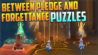 Open the Barrier Puzzles  Between Pledge and Forgettance Quest  Genshin Impact 50 [upl. by Esinal]