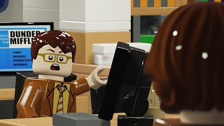 Lego The Office Jim impersonates Dwight [upl. by Beitris]