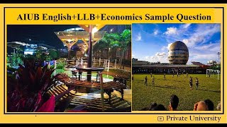 AIUB English Sample Question  AIUB ভর্তি পরীক্ষার প্রশ্ন [upl. by Namreg313]