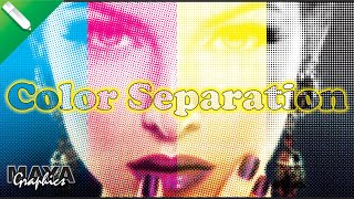 Color Separation for Screen Printing in Coreldraw  CMYK Color Separation tutorial [upl. by Auqenehs297]