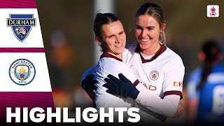 Manchester City vs Durham  Highlights  Adobe Womens FA Cup 14012024 [upl. by Wedurn]