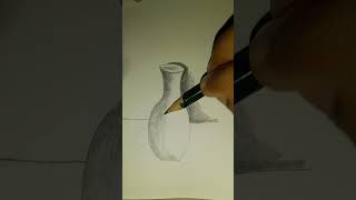 object shading drawing easy with pencil  vase drawing with step by step [upl. by Zwiebel200]