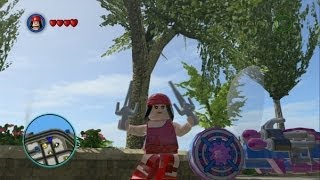 LEGO Marvel Super Heroes  Unlocking Elektra  Free Roam Gameplay Character Token Guide [upl. by Sjoberg]