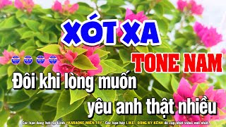 Xót Xa Karaoke Tone Nam Nhạc Sống 2024 Beat Cực Hay Dễ Hát  Karaoke Miền Tây [upl. by Erdnaek]