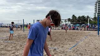 Li Rucinskas vs Berry Kumar at 2024 USAV u16 Beach National Championships [upl. by Lupiv107]