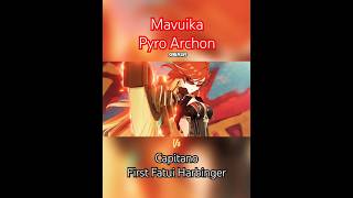 Mavuika Pyro Archon Vs Capitano First Fatui Harbinger  Clash of The Strongest  Genshin Impact 50 [upl. by Feldt]