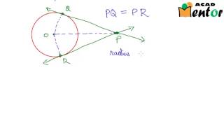 10102 Circle  Tangents from a point  Class 10 CBSE Math [upl. by Shulem]