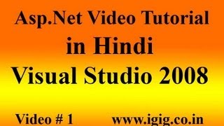 AspNet Part 1  For beginners aspnet tutorial aspnet tutorial for beginners visual studio 2008 [upl. by Airotna]