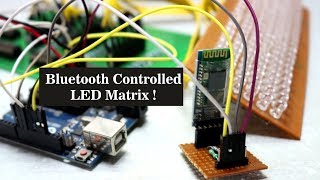 Bluetooth Controled LED Matrix [upl. by Yanahs]