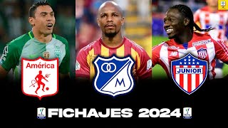 🔥FICHAJES Y SALIDAS LIGA BETPLAY 2024 Fichajes Junior  Millonarios  América  Nacional  Cali fpc [upl. by Kary]