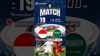 Jadwal Live Streaming Indonesia vs Arab Saudi 2024 [upl. by Lattie]