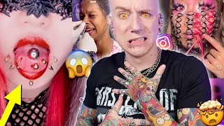 Tongue Piercing Fail Ends In DISASTER  Reacting To Instagram DMs 50  Roly [upl. by Itsuj]