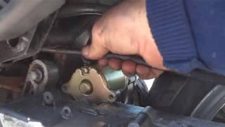 How to change a starter motor on a scooter [upl. by Yarised847]