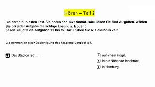 Goethe Zertifikat B1  Model Test3 l Hören B1  Hören mit Lösungen  Languagebridge001 [upl. by Yblocaj]