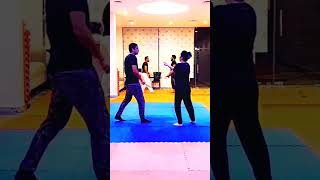 filipino martial arts  arnis working on basic blocks drill [upl. by Slavic158]