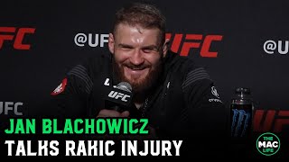 Jan Blachowicz reacts to Aleksandar Rakic injury Talks Conan The Barbarian inspiration [upl. by Nixie]