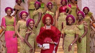 Bride and Bridesmaids Nigerian Trad  Wedding Bride [upl. by Ias]