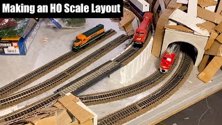 Building a New HO Train Layout Part 2  Model Railroading [upl. by Akiret]