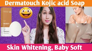 Dermatouch Kojic acid Soap Fairness soap Honest Review [upl. by Saberhagen]