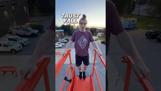 PROFESSIONAL STUNT MAN VS TRUST FALL 😱 [upl. by Karissa550]