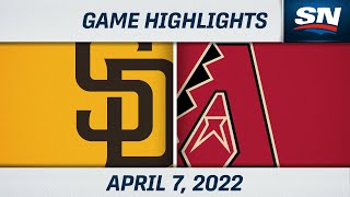 MLB Highlights  Padres vs Diamondbacks  Apr 7 2022 [upl. by Reahard293]