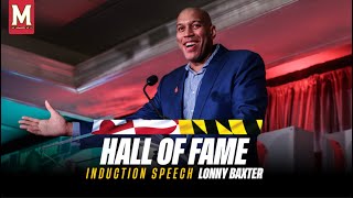 Maryland Athletics  Hall of Fame Class of 2024  Lonny Baxter Induction Speech [upl. by Nwahshar]