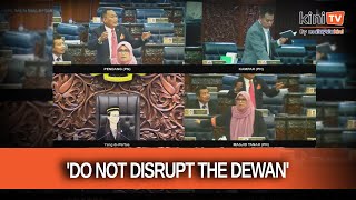 Dewan Rakyat heats up over signboard issue Pendang MP ordered to leave [upl. by Renaldo]