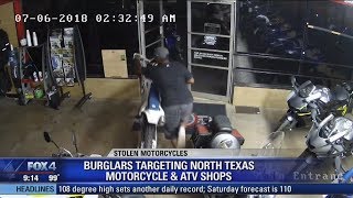 Three thieves caught on video stealing dirt bikes worth 50000 [upl. by Eoin]