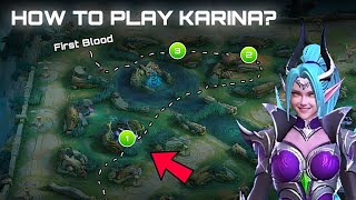 HOW TO PLAY KARINA KARINA BUILD TUTORIAL 2024  MLBB [upl. by Priscilla]