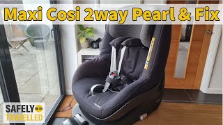 Maxi Cosi 2way Pearl amp Fix  Installation in a Mercedes CClass W204 with ISOFIX [upl. by Cynthea]