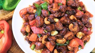 BETTER THAN TAKEOUT  Chicken and Cashew Nuts Recipe [upl. by Skolnik]