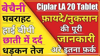 Proponol।Ciplar LA 20 mg Tablet।Use। Dose।Side effect।Intrection।हिंदी में medicine drug [upl. by Attaynek]