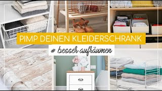 Einfach schön und ordentlich ✨ 10 Tipps für dein Kleiderschrank Makeover  BesserAufräumen [upl. by Hakym381]