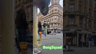 Ben Monteith busking at Glasgow St Enoch centre 420 culture legal lifestyle prescription art [upl. by Edurtreg358]