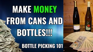 How To Make Money From Empty Cans And Bottles Tips  Sorting [upl. by Akinirt180]