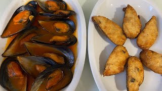 Mejillones tigre con langostinos y mejillones en salsa super faciles [upl. by Octavius406]