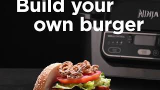 Indoor grill  Build your own burger Ninja® Foodi™ Grill [upl. by Odnama517]