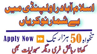 Islamabad Rawalpindi Latest Jobs 2024  Top Private jobs in Rawalpindi Islamabad  Today New Jobs [upl. by Karlin251]