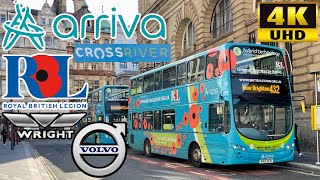 Arriva Merseyside Cross River 432 Liverpool to New Brighton Royal British Legion VolvoB5LH Hybrid [upl. by Zechariah]