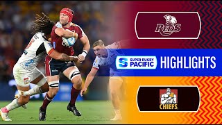 Super Rugby Pacific 2024  Reds v Chiefs  Round 3 Highlights [upl. by Kired]