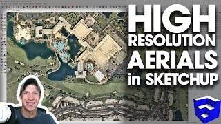 HIGH RESOLUTION AERIALS in SketchUp  How to Download Nearmap Images with Placemaker [upl. by Ellerd]