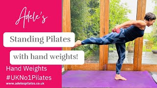 🔥 24 Minute standing Pilates workout with hand weights 🔥UKNo1Pilates [upl. by Yr]