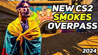 CS2 Overpass  20 Smokes You Must Know In 2024 [upl. by Dott]