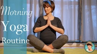 Meine Yoga Morgenroutine  3 SSW Trimester  perfekte Start in den Tag [upl. by Lorelle]